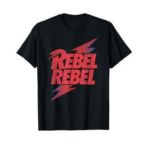 David Bowie Music Rock Distressed Rebel Rebel T Shirt